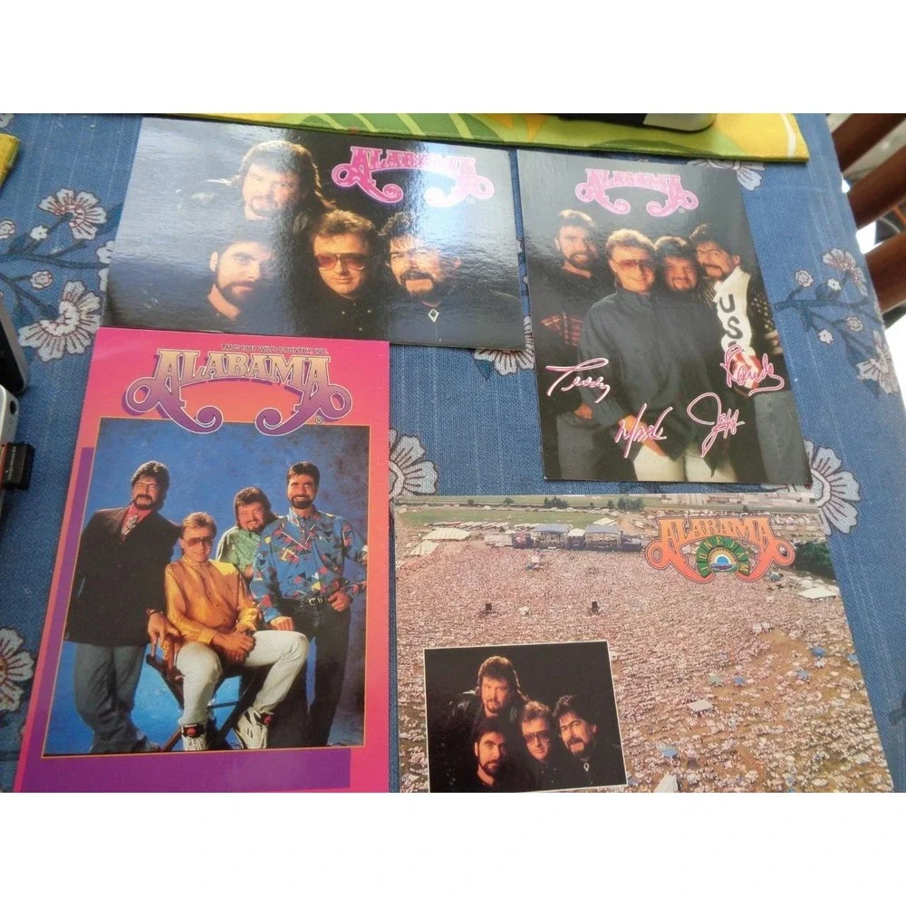 Postcard Lot of 11 Alabama Country Band Fan Club Fort Payne